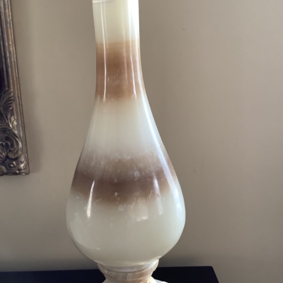 Onyx lamp vintage stone lamp - Picture 3 of 10